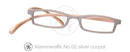 Klammeraffen Lesebrille No 02 silver cooper von New's Optic