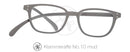 Lesebrille Klammeraffe Retro No 10 mud