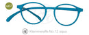 Original Klammeraffe Lesebrille in Retroform No12 aqua