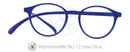 Original Klammeraffe Lesebrille in Retroform No12 new blue