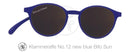 Klammeraffe Sonnenbrille mit Leseteil 100 % UV Schutz Farbe  blau