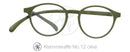 Original Klammeraffe Lesebrille in Retroform No12 olive