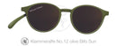 Klammeraffe Sonnenbrille mit Leseteil 100 % UV Schutz Farbe olive