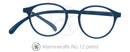 Original Klammeraffe Lesebrille in Retroform No12 petrol