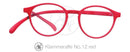 Original Klammeraffe Lesebrille in Retroform No12 red