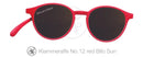 Klammeraffe Sonnenbrille mit Leseteil 100 % UV Schutz Farbe rot