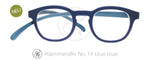 Klammeraffe Lese Brille No 14 blau blau