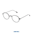 Nostalgische Lesebrille Lennard schwarz Seitenansicht