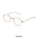 Nostalgische Lesebrille Lennard gold seitenansicht
