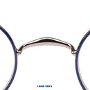 Nostalgische Lesebrille Lennard blau gun W-Steg