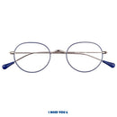 Nostalgische Lesebrille Lennard blau gun