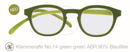 Computerarbeitsbrille mit 90% Blaufilter green green
