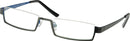 Lesebrille Edelstahl schwarz blau