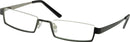 Lesebrille Edelstahl schwarz grau