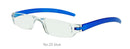 Lesebrille News Optic uni blau seitenansicht