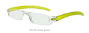 Lesebrille News Optic uni moosgruen seitenansicht