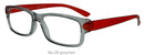 Fertiglesebrille No29 grau rot