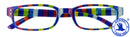 Lesebrille Chaot blau bunt gestreift I NEED YOU