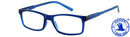 Fertiglesebrille EDDY blau Seitenansicht