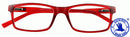 Fertiglesebrille EDDY rot Frontansicht
