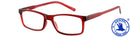 Fertiglesebrille EDDY rot Seitenansicht