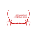 Original Klammeraffen Brille Federscharnier und Super Flex Bügel