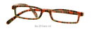 Modische lesebrille No 20 karo rot