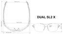 Brillenmaß Sportbrille SL2 X von Dual Eyewear