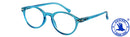 Lesebrille Topic Pantoform blau Seitenansicht