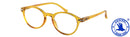 Lesebrille Topic Pantoform gelb Seitenansicht