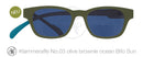 Original Klammeraffen Sonnebrille mit Lesebrille No 03  mud green