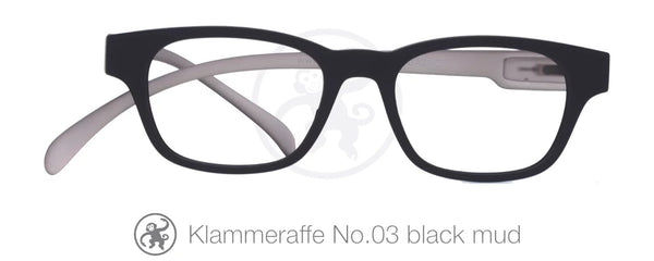 Original Klammeraffe Brille No 03  black muc