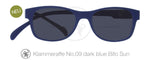 Sonnenbrille mit  Sehstärke Klammeraffe No 09 dark blue