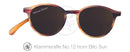 Klammeraffe Sonnenbrille mit Leseteil 100 % UV Schutz Farbe horn