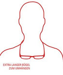 Klammeraffe Brille um den Hals hängen