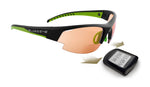Sportbrille Gardosa Re+ schwarz matt grün mit Lesehilfe und selbsttönenden Gläsern  von Swiss Eye
