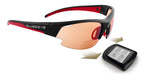 Sportbrille Gardosa Re+ schwarz matt rot SMALL mit Lesehilfe und selbsttönenden Gläsern  von Swiss Eye