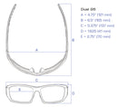 Radsportbrille mit Lesebrille G5 Brillenmass