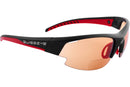Sportbrille Gardosa Re+ schwarz matt rot SMALL mit Lesehilfe und selbsttönenden Gläsern von Swiss Eye