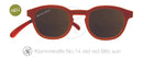 Sonnebrille mit Lesehilfe Klammeraffe No14 rot
