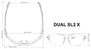 Brillenmaß Sportbrille  SL2 X von Dual Eyewear