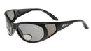 Straddie Sportbrille mit grauen polarisierenden Gläsern, Leseteil unpolarisiert