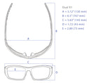 Brillenmaß X1 bifokale Radsportbrille Dual Eyewear